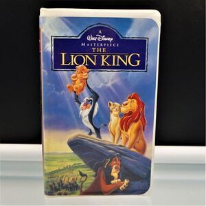 The Lion King VHS 1995 The Walt Disney Masterpiece Collection Clam Shell Box